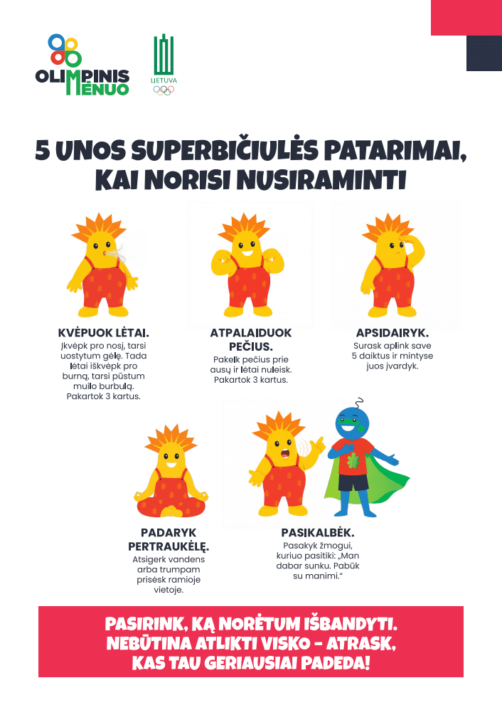 Unos patarimai, kai norisi nusiraminti