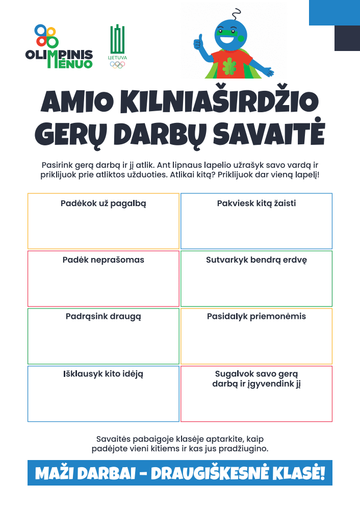 Amio gerų darbų planas
